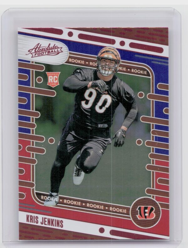 2024 Absolute Kris Jenkins Red and Blue RC #149 Bengals