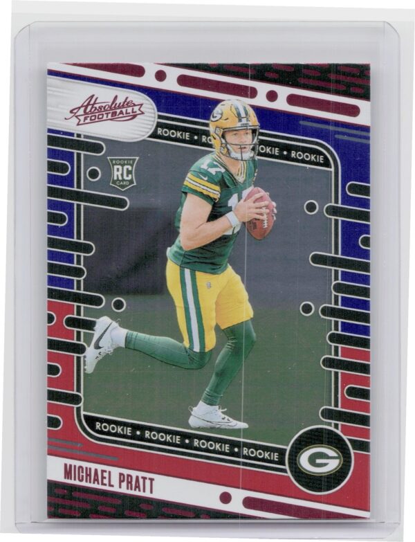 2024 Absolute Michael Pratt Red and Blue RC #200 Packers