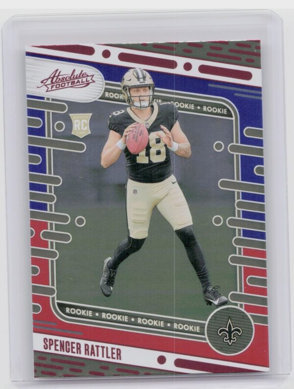 2024 Absolute Spencer Rattler Red and Blue RC 194 Saints