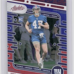 2024 Absolute Theo Johnson Red and Blue RC 179 Giants