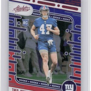 2024 Absolute Theo Johnson Red and Blue RC #179 Giants