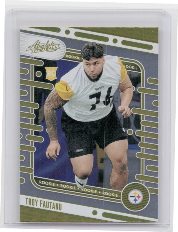2024 Absolute Troy Fautanu Yellow RC 120 Steelers