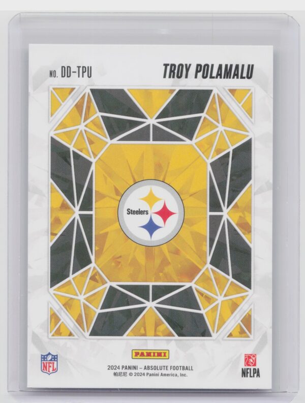 2024 Absolute Troy Polamalu DD-TPU Steelers Draft Diamonds - Image 3
