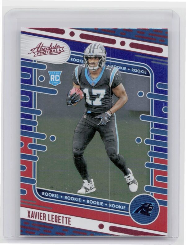 2024 Absolute Xavier Legette Red and Blue RC 132 Panthers