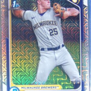 2024 Bowman Brock Wilken #BCP-86 Brewers Chrome Prospects Mojo Refractors