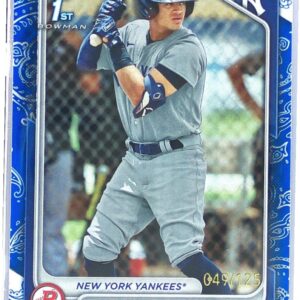 2024 Bowman Enmanuel Tejeda /125 #BP-103 Yankees Prospects Blue Pattern