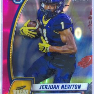 2024 Bowman University Chrome Jerjuan Newton Pink Lava Refractor RC 98 Rockets
