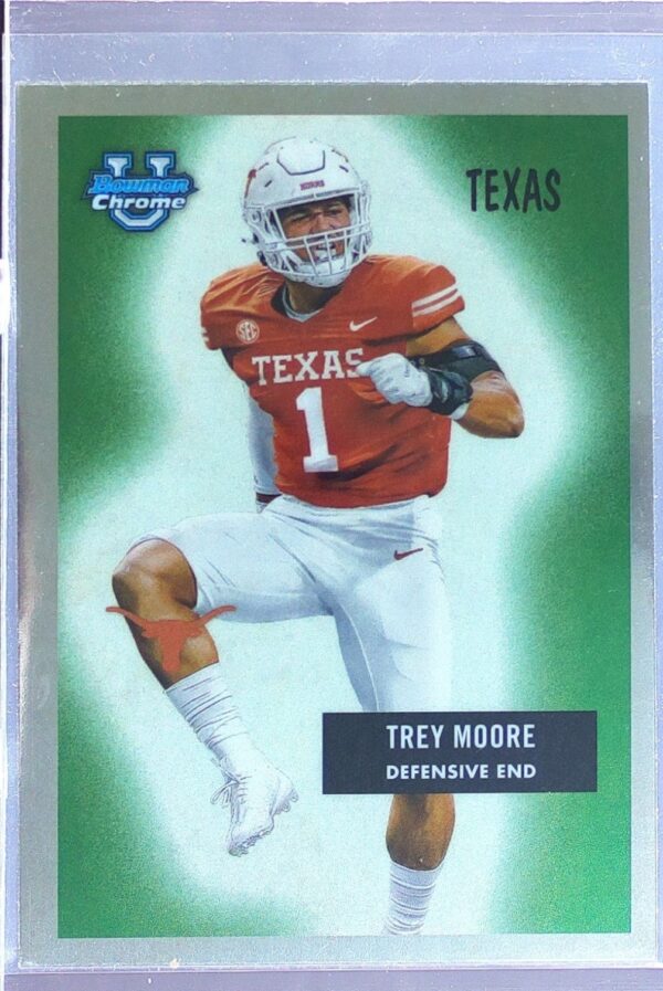 2024 Bowman University Chrome Trey Moore #55B-27 Longhorns 1955 Bowman Football