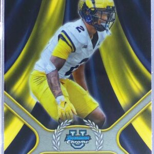 2024 Bowman University Chrome Will Johnson #CI-23 Wolverines Campus Icons