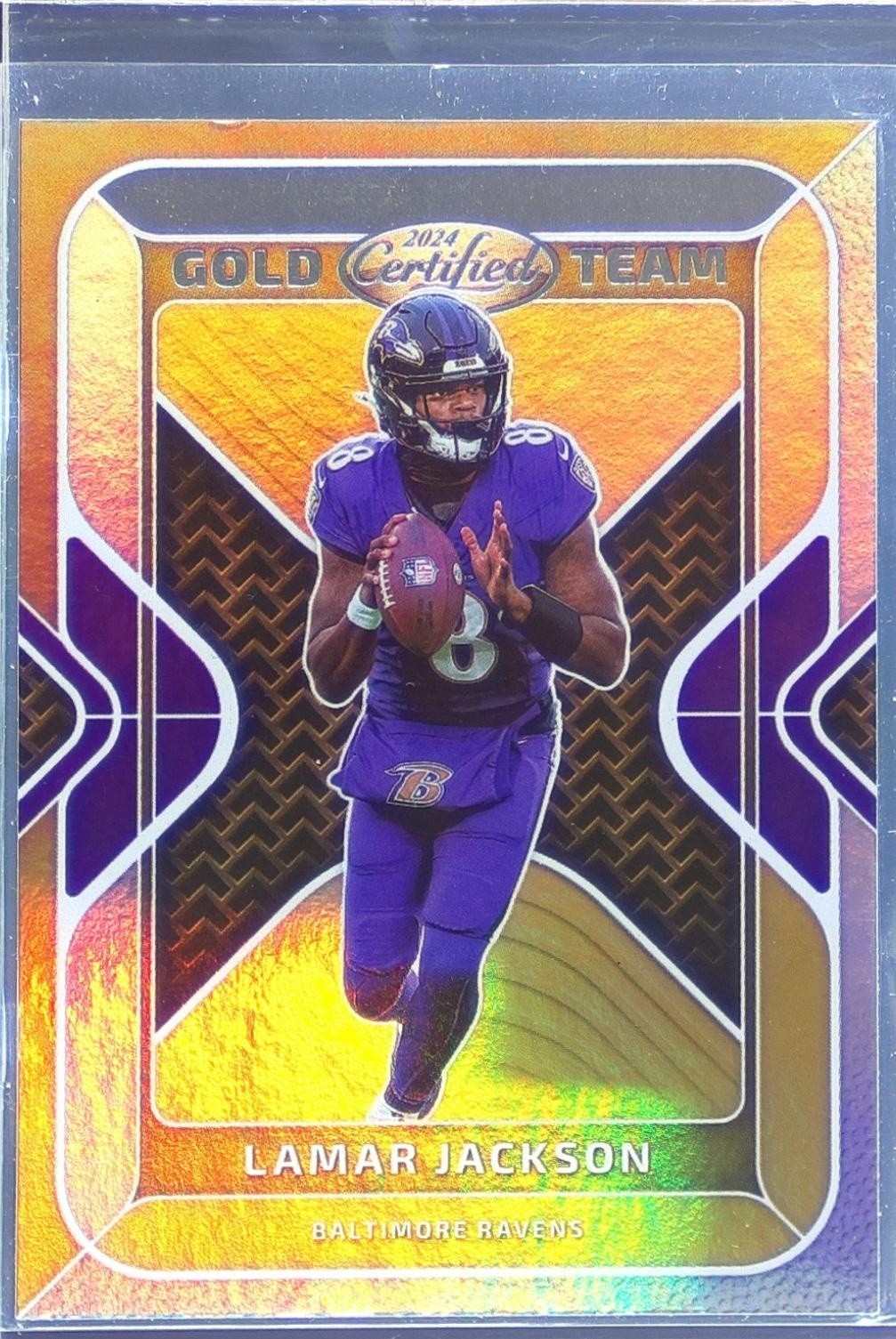 2024 Certified Lamar Jackson #GT-LJN Ravens Gold Team