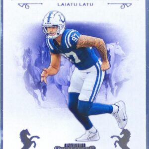 2024 Contenders Laiatu Latu RC #25 Colts Rookie Stallions