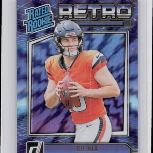 2024 Donruss Bo Nix 19 Broncos Rated Rookies Retro