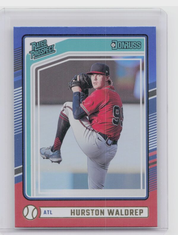 2024 Donruss Hurston Waldrep Red and Blue #125 Braves