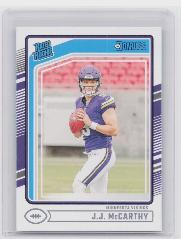 2024 Donruss J.J. McCarthy RC 303 Vikings