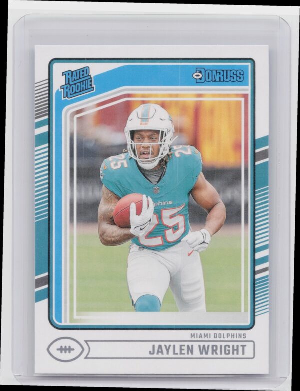 2024 Donruss Jaylen Wright RC 344 Dolphins