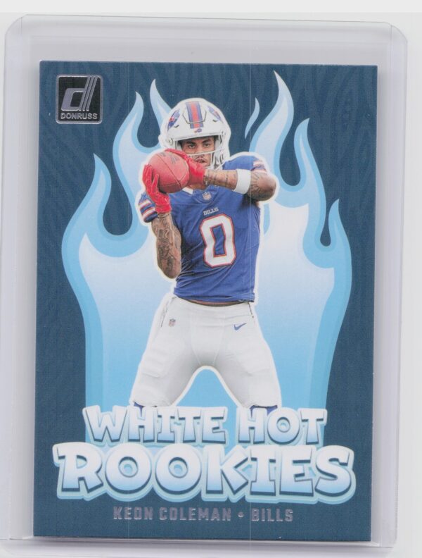 2024 Donruss Keon Coleman RC WH4 Bills White Hot Rookies