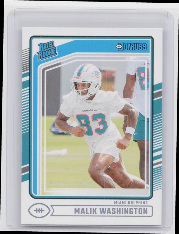 2024 Donruss Malik Washington RC 397 Dolphins