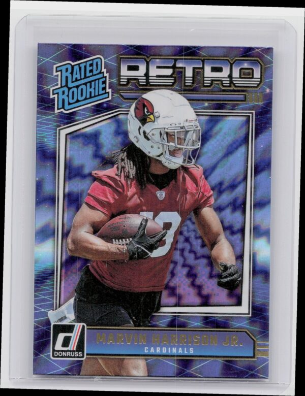 2024 Donruss Marvin Harrison Jr. 4 Cardinals Rated Rookies Retro