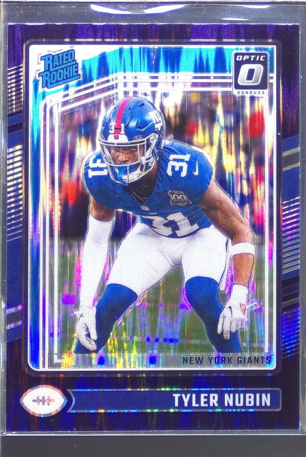 2024 Donruss Optic Tyler Nubin Purple Shock RC #296 Giants