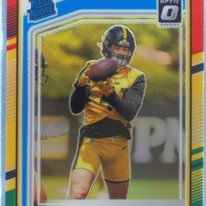 2024 Donruss Payton Wilson Optic Rated Rookies Preview Red and Green 342 Steeler