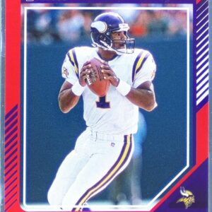 2024 Donruss Warren Moon Press Proof Red 126 Vikings