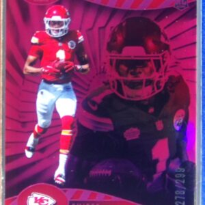 2024 Illusions Xavier Worthy Pink Trophy Collection /299 RC #45 Chiefs