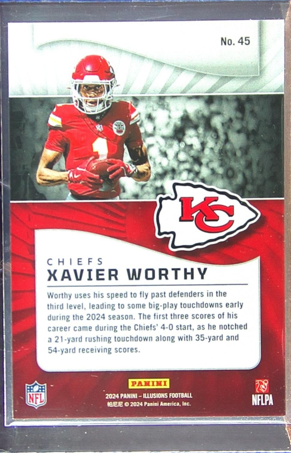 2024 Illusions Xavier Worthy RC 45 Chiefs - Image 3
