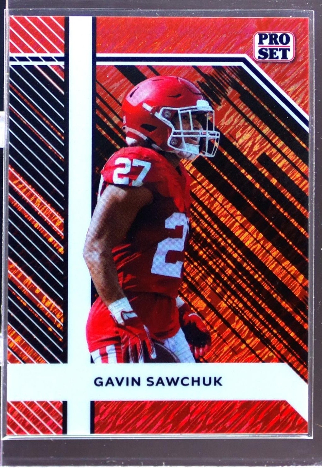 2024 Leaf Collective Gavin Sawchuk /10 #PSB-122 Sooners Pro Set Shimmer Orange