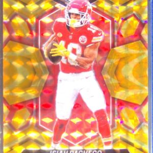 2024 Mosaic Isiah Pacheco Mosaic Reactive Yellow 107 Chiefs