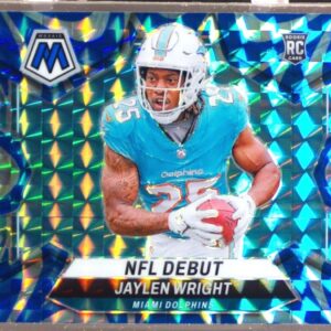 2024 Mosaic Jaylen Wright RC NFL Debut Mosaic Reactive Blue 280 Dolphins