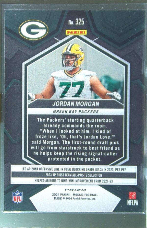 2024 Mosaic Jordan Morgan Mosaic 325 Packers - Image 3