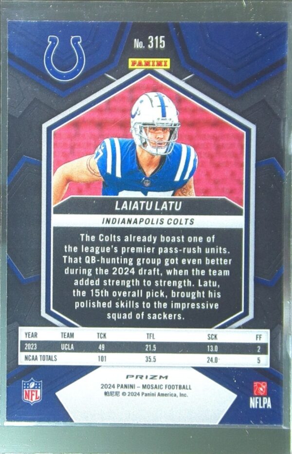 2024 Mosaic Laiatu Latu Mosaic Camo Pink 315 Colts - Image 3
