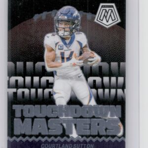 2024 Panini Mosaic Courtland Sutton TM-CSN Broncos Touchdown Masters