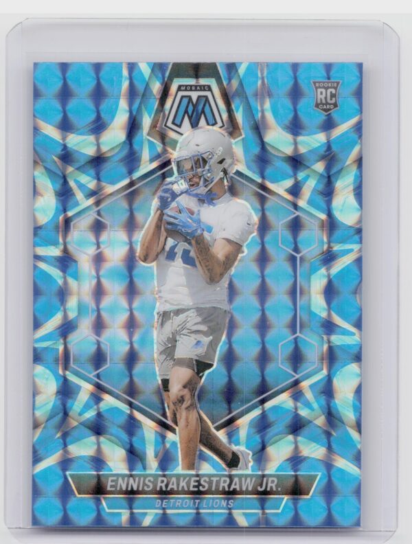 2024 Panini Mosaic Ennis Rakestraw Jr. Mosaic Reactive Blue RC 357 Lions
