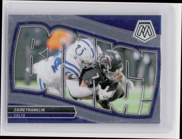 2024 Panini Mosaic Zaire Franklin 7 Colts Bang! Mosaic
