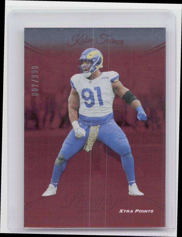 2024 Panini Prestige Kobie Turner Red Xtra Points /999 179 Rams