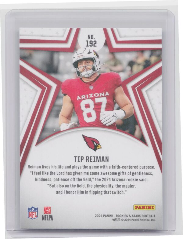 2024 Panini Rookies & Stars Tip Reiman RC 192 Cardinals - Image 3