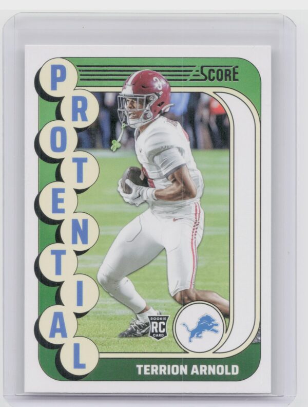 2024 Panini Score Terrion Arnold Potential #13 Lions