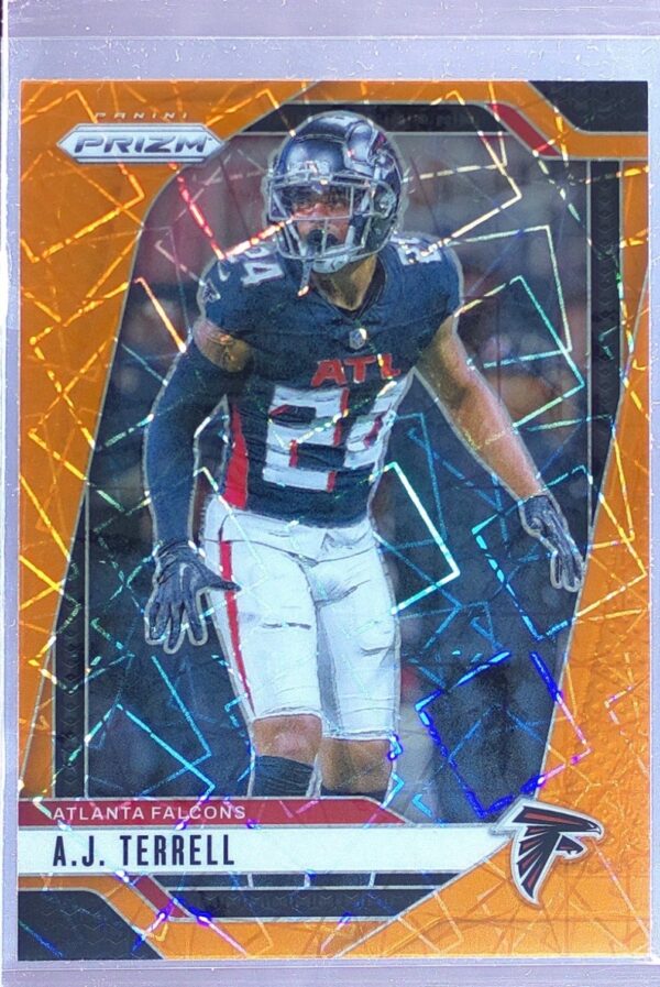 2024 Prizm A.J. Terrell Orange Lazer #15 Falcons