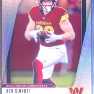 2024 Prizm Ben Sinnott Silver RC 307 Commanders