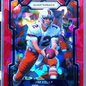 2024 Prizm Collegiate Draft Picks Jim Kelly Red Ice 9 Hurricanes