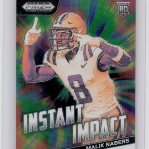 2024 Prizm Collegiate Draft Picks Malik Nabers RC II-MN Tigers Instant Impact