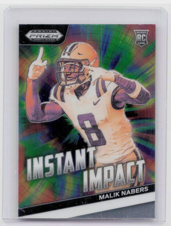 2024 Prizm Collegiate Draft Picks Malik Nabers RC II-MN Tigers Instant Impact