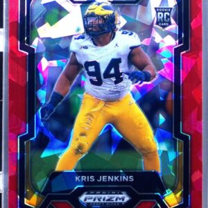 2024 Prizm Draft Picks Kris Jenkins Red Ice RC #140 Wolverines