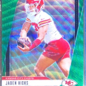 2024 Prizm Jaden Hicks Green Wave RC #336 Chiefs