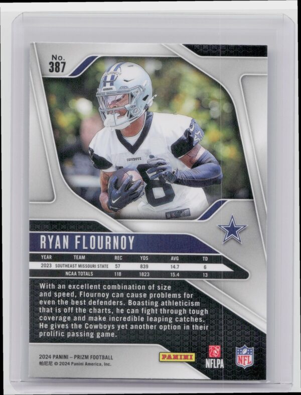 2024 Prizm Ryan Flournoy RC 387 Cowboys - Image 3
