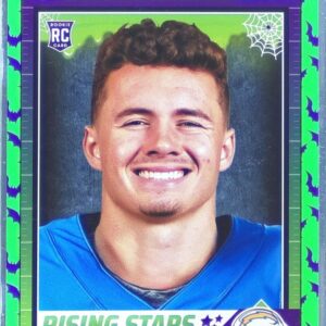 2024 Score-A-Treat Ladd McConkey RC #34 Chargers Rising Stars Green Bats