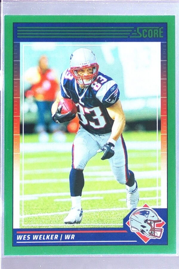 2024 Score Wes Welker Green #198 Patriots