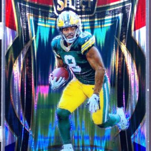 2024 Select Josh Jacobs Red & Blue Prizm Shock #73 Packers
