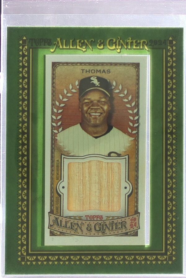 2024 Topps Allen & Ginter Frank Thomas JSY #MFR-FT Sox Framed Mini Relics